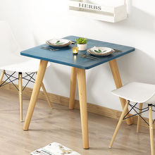 北欧风餐桌椅组合现代简约餐桌家用实木腿客厅吃饭桌子小户型饭桌