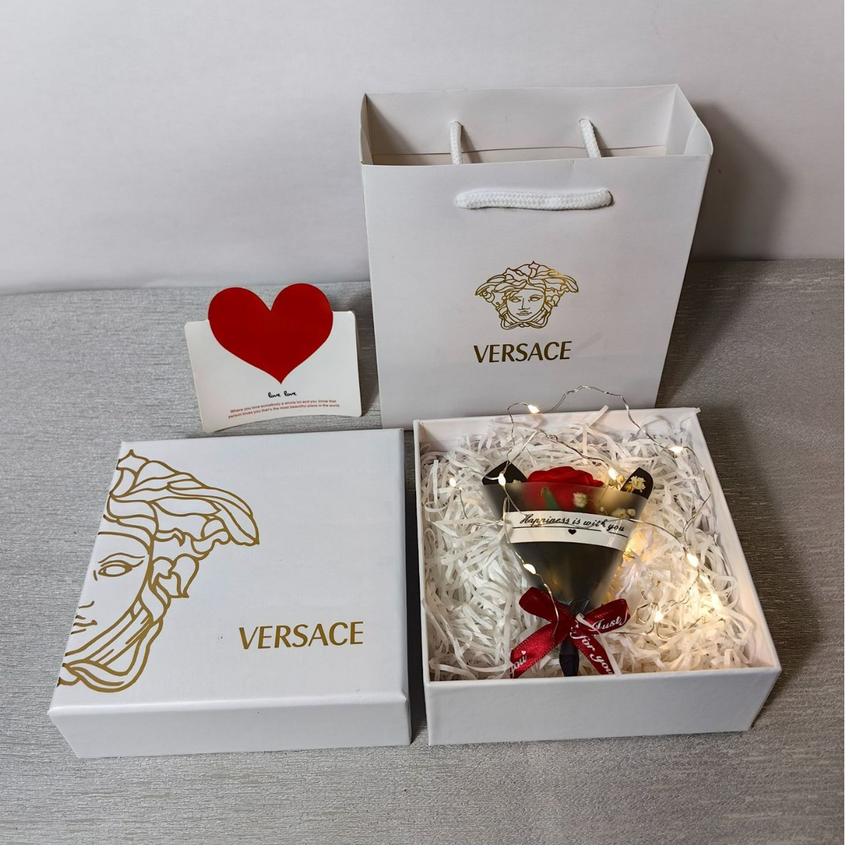 范思家香水礼盒香水包装礼品盒白色思折香水手提礼品袋大牌礼盒