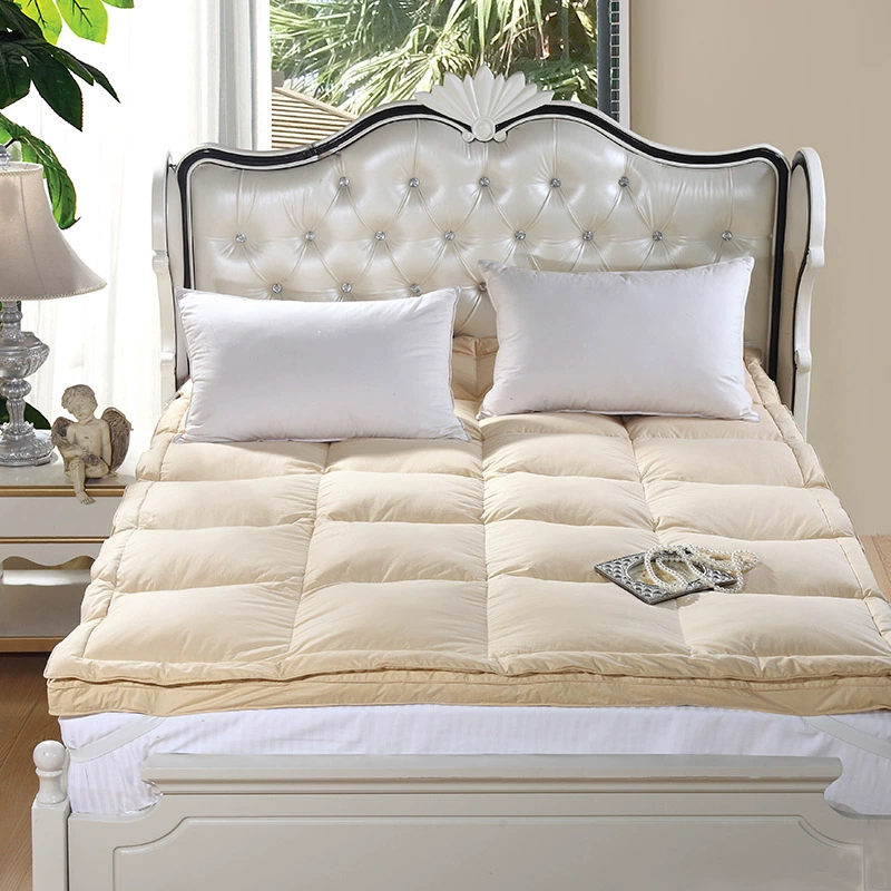 Белый матрас на гусином пуху, подушка с перьями, утолщенный теплый Пятизвездочный гостиничный матрас для кровати, студенческий матрас с татами