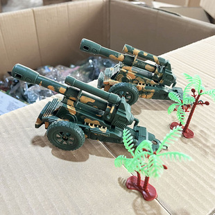 Children's Toy Soldier Military Model Soldier Plays War Plastic Cannon Chariot Scooder 2 yuan Toy