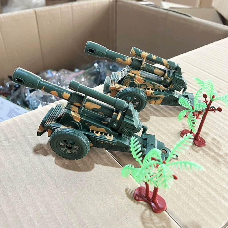 Детский игрушечный солдат военная модель солдат играет в войну пластиковая пушка колесница 2 юаней игрушка