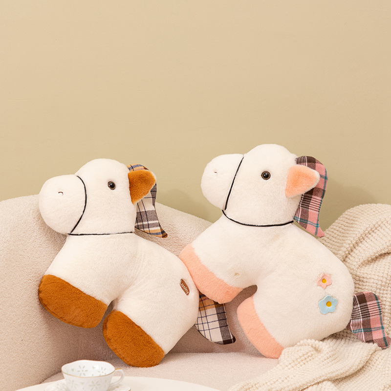 Caricatura encantadora pomelo caballo muñeca de peluche caballo año juguete muñeca almohada sofá muñeca almohada para dormir muñeca