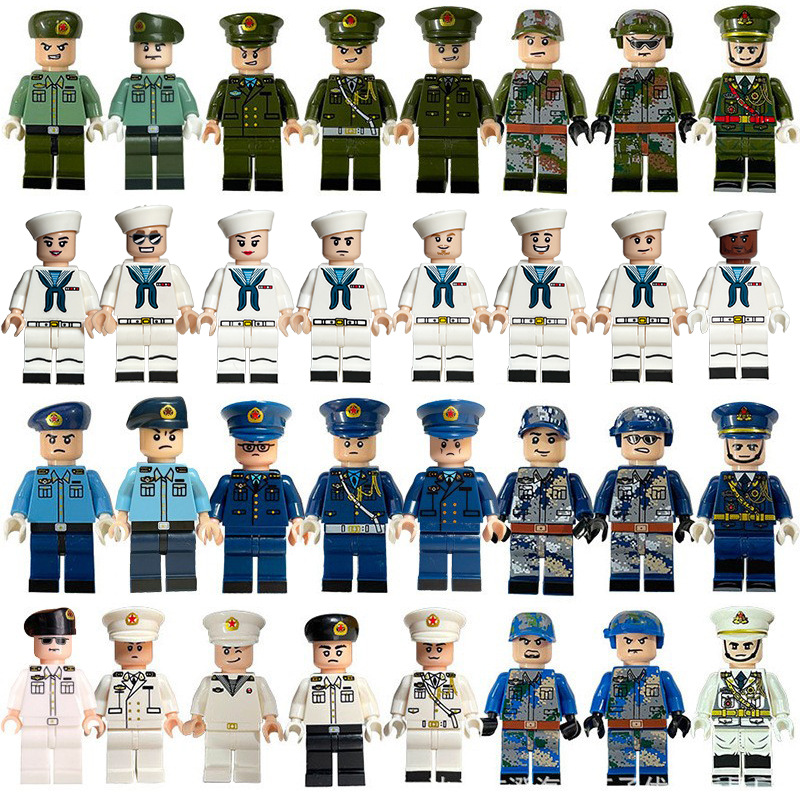 Cross-Border Ninja Warrior Hero Military Figures Single-Piece Building Block Toys Exclusively for Foreign Trade
