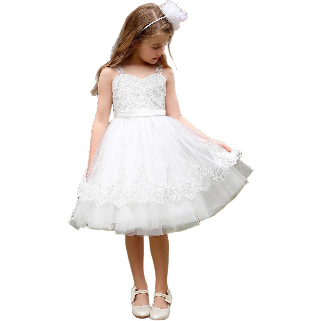 Robe tutu de princesse pour filles, robe de soirée courte, tenue de spectacle pour enfants de 3 à 7 ans (prévente | expédition sous 15 jours)_voghion.com