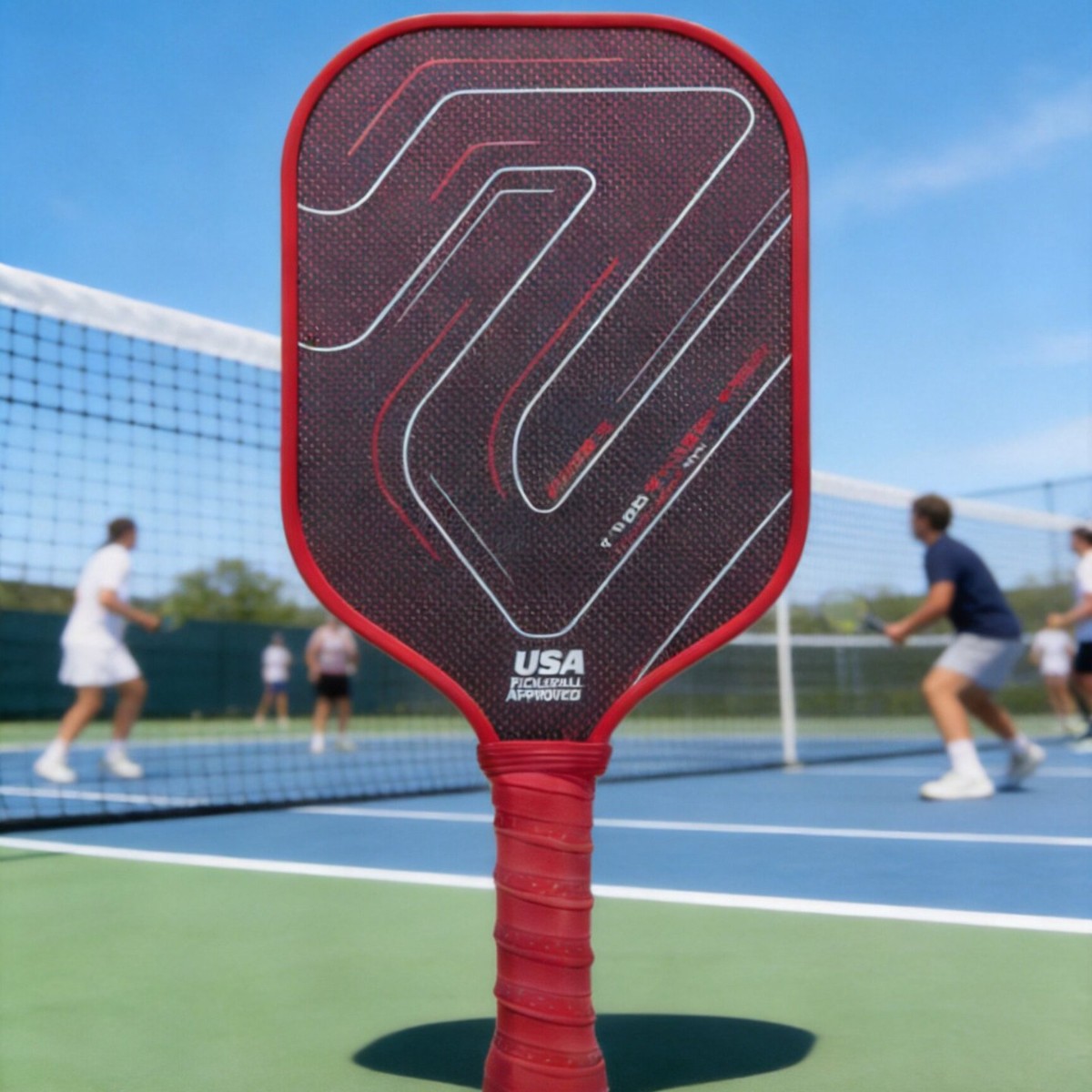 Titanium Wire Metal Edge Hot-Pressed Integrated Pickleball Paddle Board, Professional Competition Paddle, T700 Carbon Fiber Racket