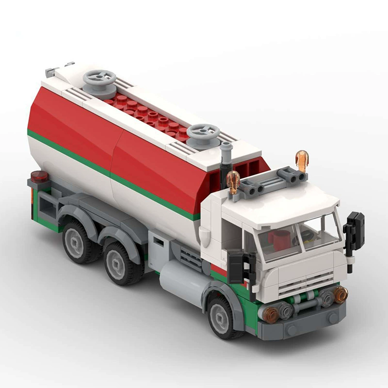 Lego, constructor, old-fashioned creative petrol truck, smart toy, set, toy car, car model, engineering vehicle