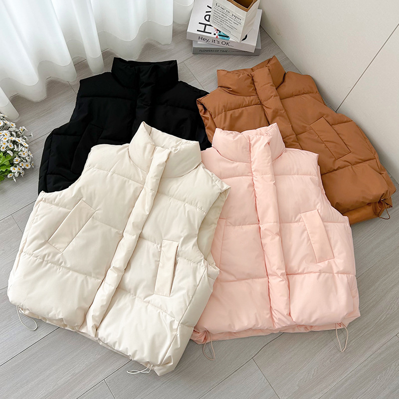 Clip de caballo de algodón para mujeres otoño y invierno de 2025, nueva chaqueta de moda holgada coreana, chaqueta de hombro de chaleco de moda