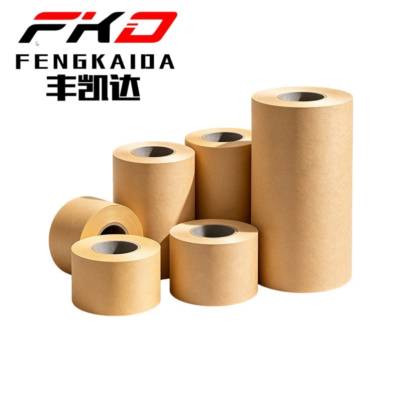 丰凯达抗撕裂牛皮离型纸防油防粘耐高温牛皮硅油纸双面胶离型纸卷