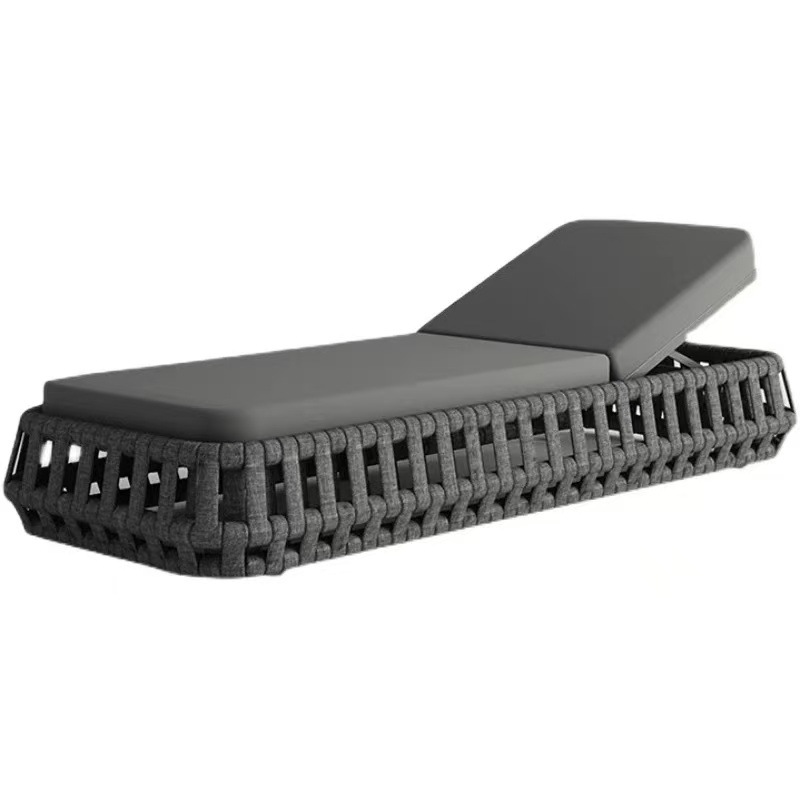 Muebles de ocio al aire libre combinación de balcón al aire libre sala modelo patio jardín hotel villa sofá de caña impermeable