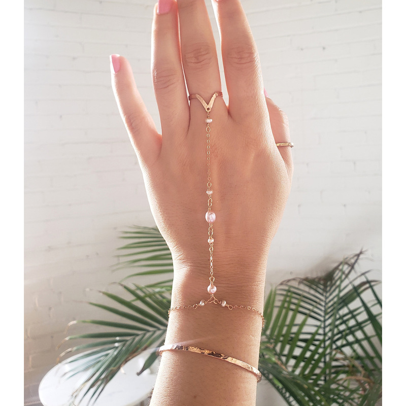 European and American Cross-Border Slave Chain Finger Chain Fashion Elegant Versatile Gift for Friends Holiday Jewelry Birthday Gift for Women