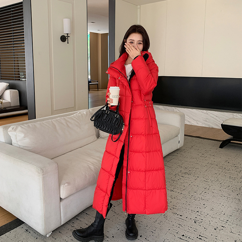 Capa de algodón de cuello largo grueso, chaqueta de algodón para mujeres, otoño y invierno de 2025, nueva chaqueta holgada coreana, delgada y amplia