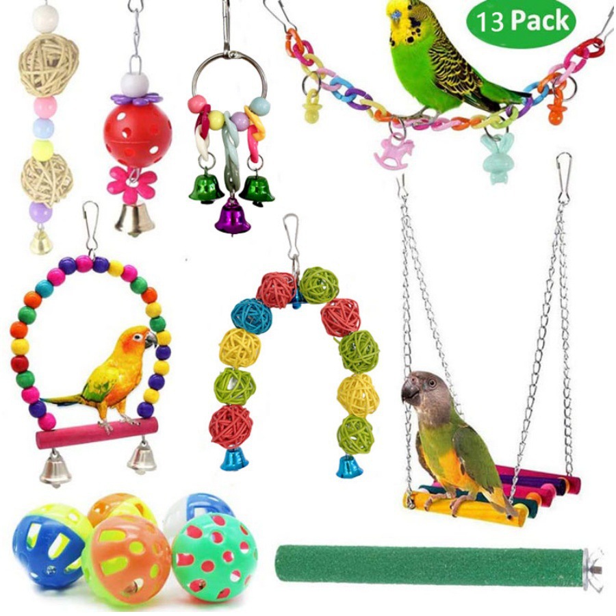 Juegos de juguetes de pájaros explosivos transfronterizos de artículos de pájaros roer y tirar juguetes de pájaros para aliviar el aburrimiento escaleras columnas juguetes de loros image 30