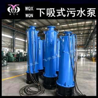 高扬程潜水排污排沙电泵 WQX WQN200-30下吸式矿用内装式污水泵