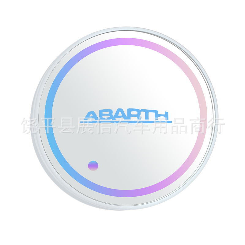 Aplicable a Fiat Abarth 595 500 Abarth coche luminoso taza de agua estera LED faro colorido image 3