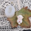 Three dimensional jewelry, aromatherapy, cartoon candle, silicone mold, new collection, sheep, handmade