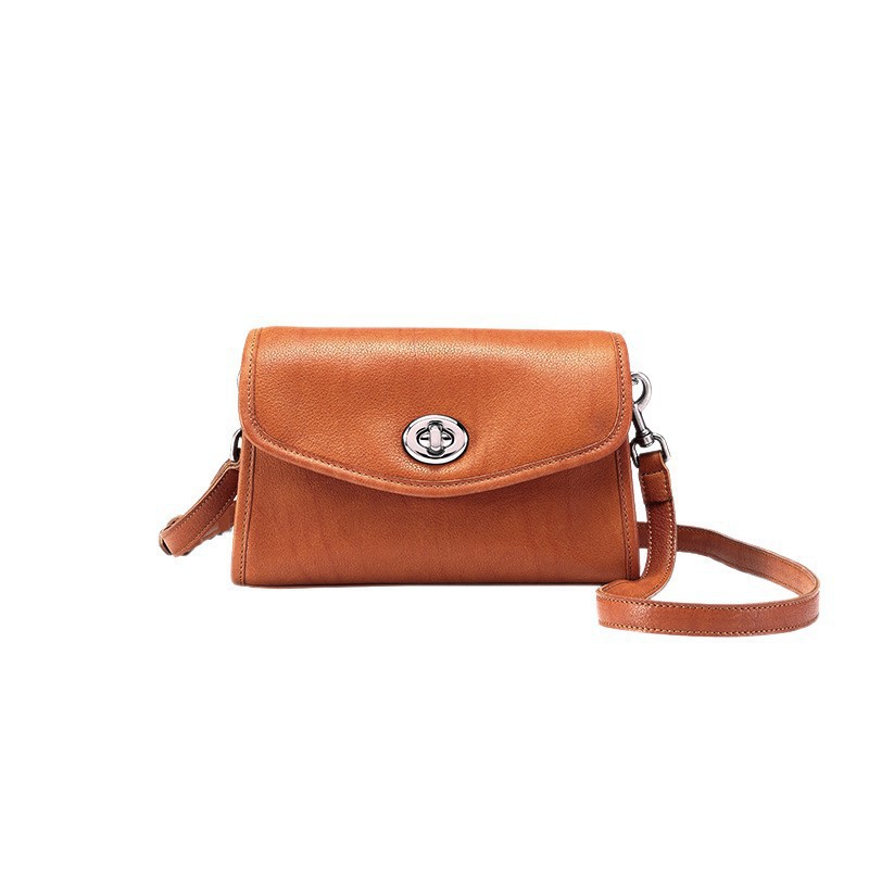 Qiu Zhen Envelope Bag For Women Chain Shoulder Crossbody Bag Genuine Leather Small Vintage Casual Niche Handbag - Thumbnail 5