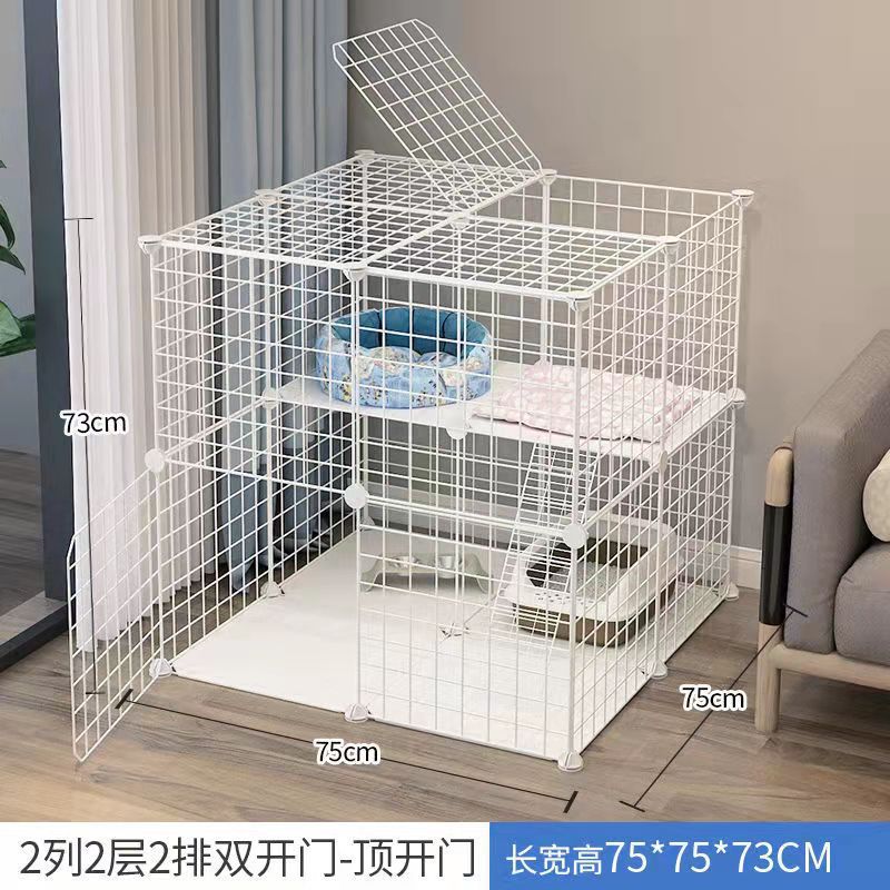 2열, 2층, 2열 [양문이 있어 고양이를 즐겁게 하는 것이 더 편리합니다]