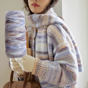 ����녈F�u׃ɫ���އ�ë��ë����Ⱦ�����ֹ�diy����ñ��100g���l