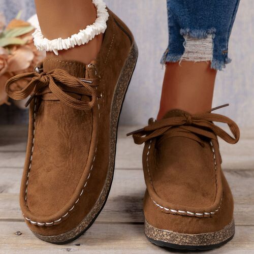 European and American new large size women's shoes, flat elastic band slip-on casual single-layer shoes