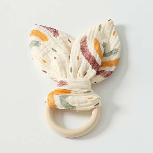 Soothing napkin, baby can be chewed in the mouth, baby sleeps, soothing artifact, doll, sleeping wooden ring, hand puppet toy