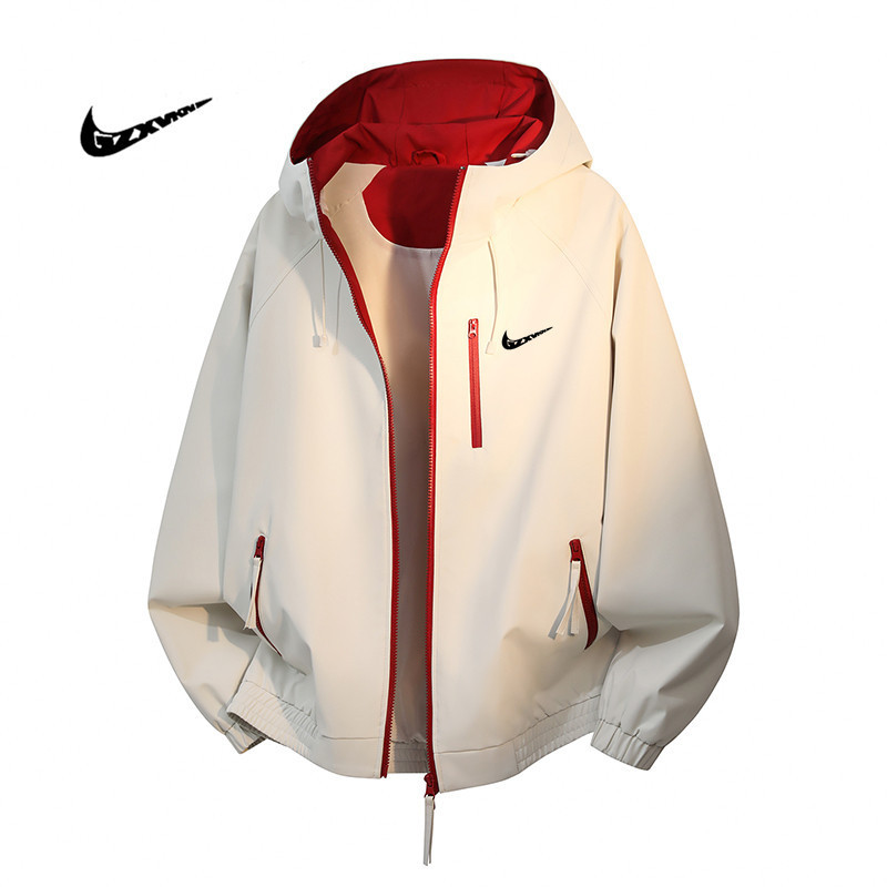Cross-Border Couple's Jackets for Men and Women, New Spring and Autumn Styles, Loose-Fitting Versatile Outdoor Cycling and Mountaineering Clothing
