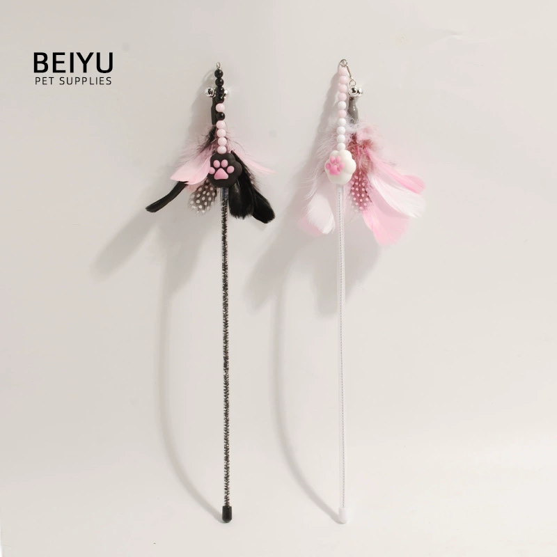 Интернет-знаменитости фабрика оптом кошка селфи-Привет кошка царапает перо забавная кошка палка стержень устойчивая к укусам игрушка колокольчик фабрика прямых продаж