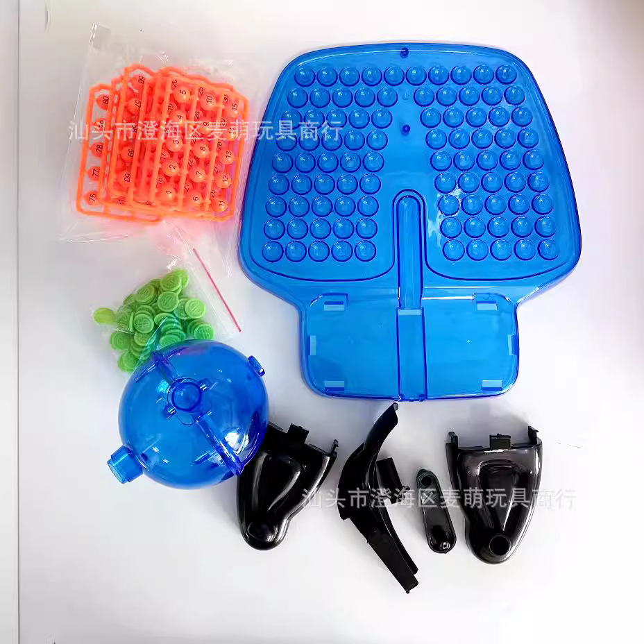 Máquina de lotería con 90 códigos y 48 tarjetas con números de la suerte para fiestas familiares y juguetes interactivos de mesa para padres e hijos