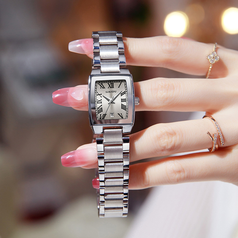 Swiss brand ladies watch new wine barrel steel style waterproof watch women live foreign trade explosions a generation of hair