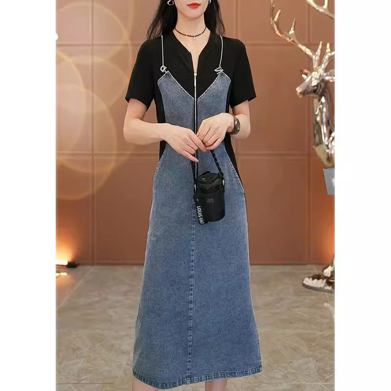 Summer thin denim dress