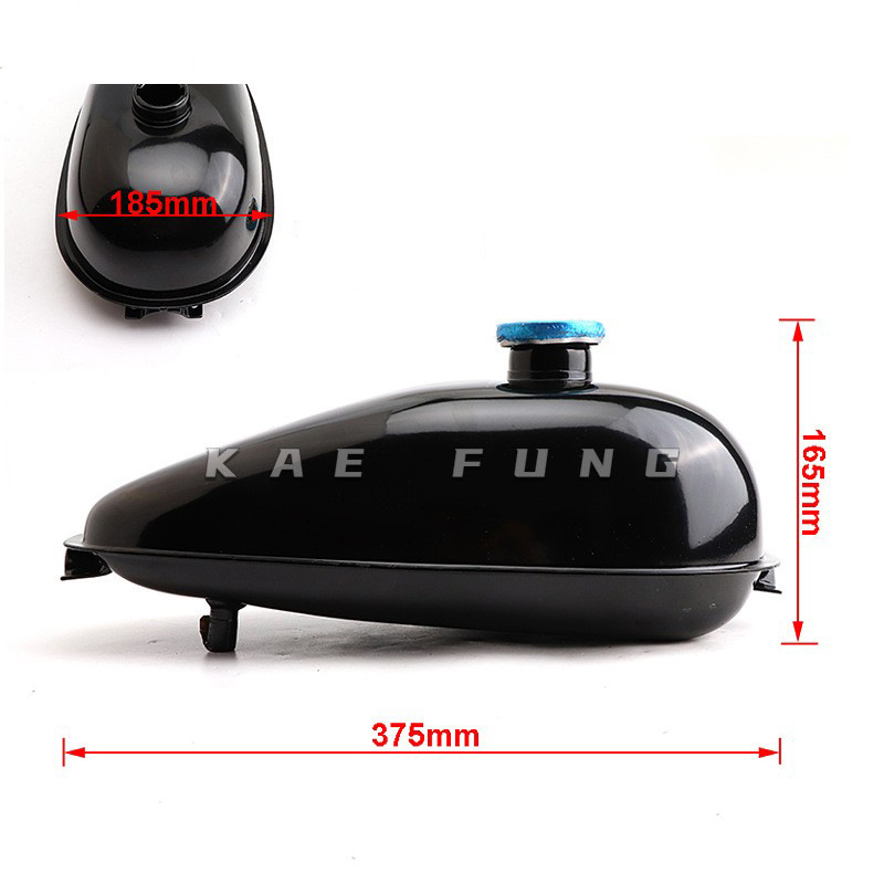 Mini tanque de combustible de la motocicleta pequeño desplazamiento 2 tiempos potencia bicicleta hierro tanque de combustible 3L 4L 5L capacidad de suministro directo