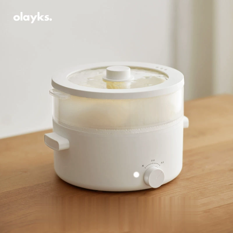 OLAYKS L'Orek 2L быстроготовящийся горшок для дома общежитие студент многофункциональный интегрированный небольшой электрический горшок для жарки и тушения на 2-4 человека