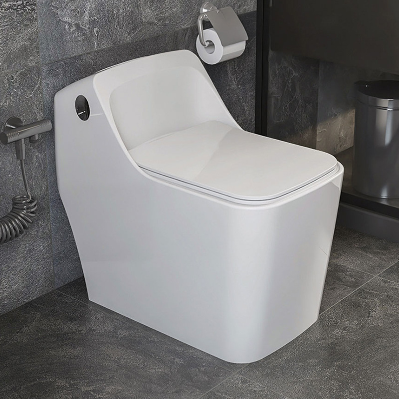 Inodoro de color en forma de huevo doméstico personalidad creativa tipo sifón pequeño asiento de inodoro gris bomba silenciosa inodoro