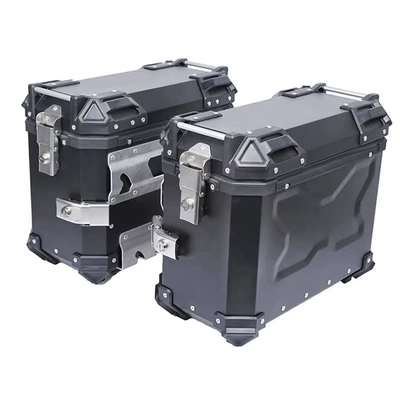 Quick release aluminum alloy box: Motorcycle trunk