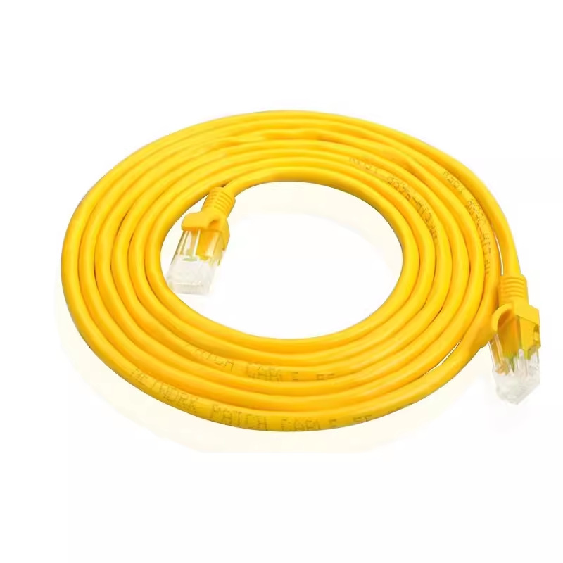 1m to 30m Yellow Cat5E Finished Network Cable Twisted Pair Mechanism Patch Cord Adsl Router Connection Network