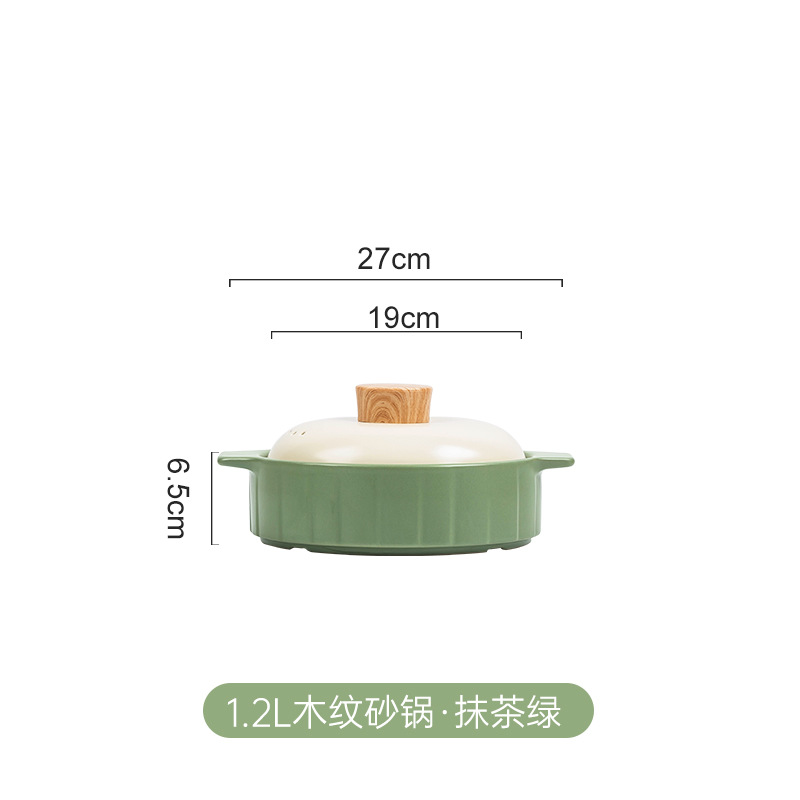 Japanese-Style Casserole Stew Pot Household Gas High Temperature Resistant Clay Pot Rice Soup Pot Soup Pot Gas Stove Large