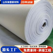 短丝土工布 道路养护工程土工布厂 白色国标无纺土工布