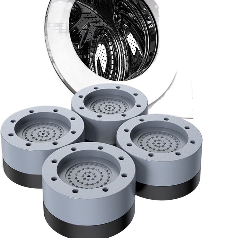Almohadilla del pie de la lavadora rodillo impulsor de aumento de altura ajustable universal almohadilla de choque antideslizante base del refrigerador almohadilla de choque