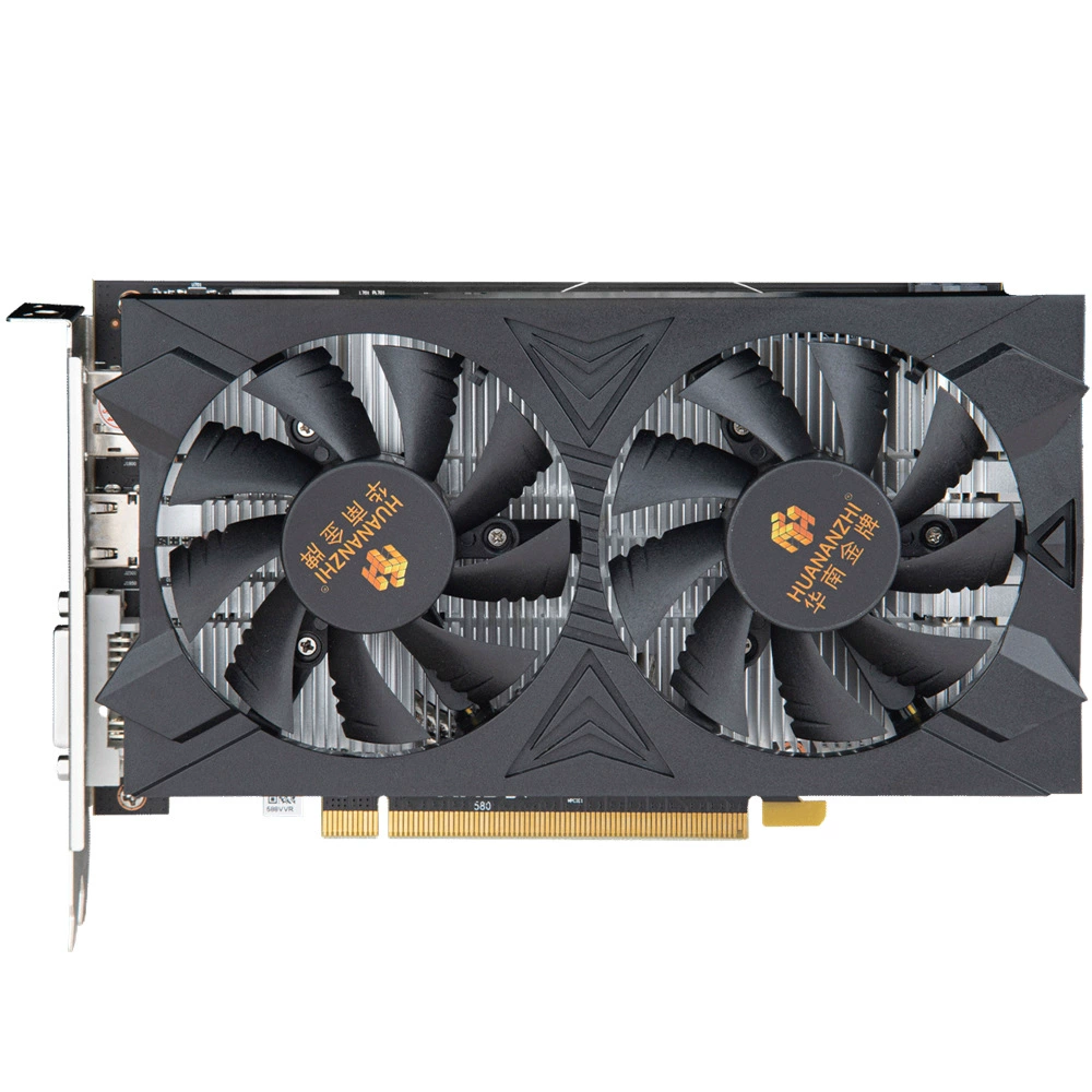 Графическая карта (AMD) RX580 8GB GDDR5, 2048SP, двойной вентилятор для игр, PCIe 3.0 3‑IO