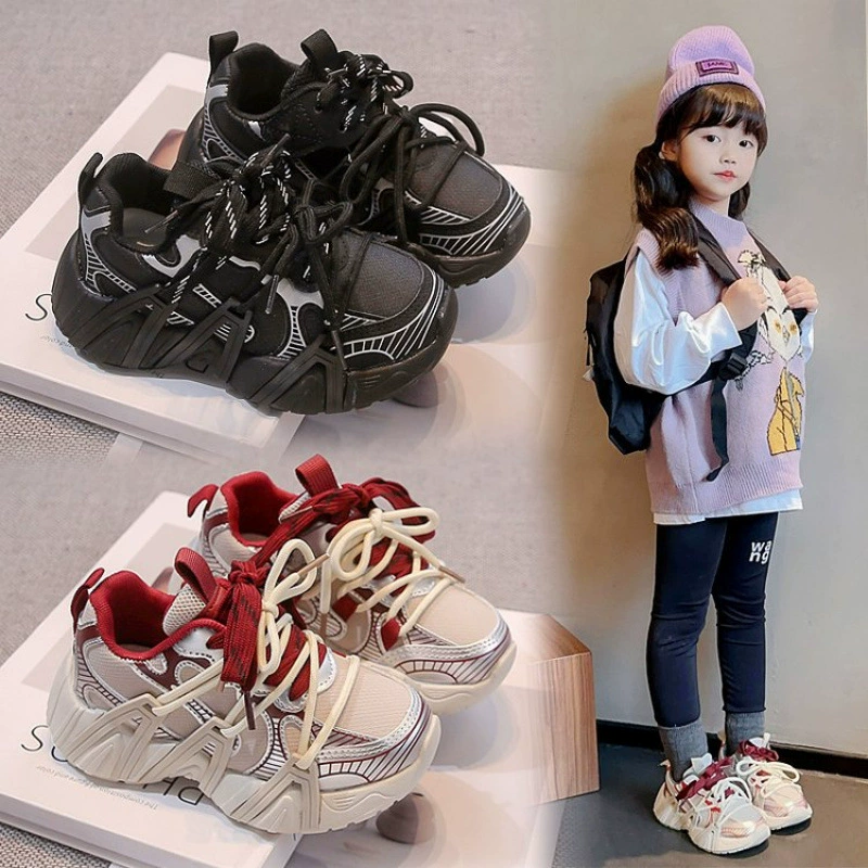 Нескользящая обувь для бега на полный этап Нескользящие и износостойкие детские кроссовки из ультрафиолитной кожи ПВХ четыре сезона универсальный