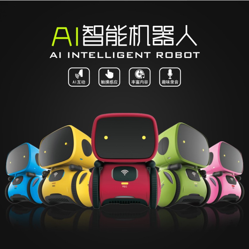 Diálogo transfronterizo de IA para niños robot de control de voz inteligente de detección táctil de baile juguetes divertidos de máquinas eléctricas