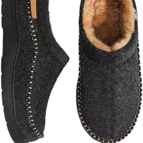 Cotone per uso domestico interno autunno inverno, caldo e antiscivolo con pantofole in cotone scamosciato per uomo in inverno_voghion.com