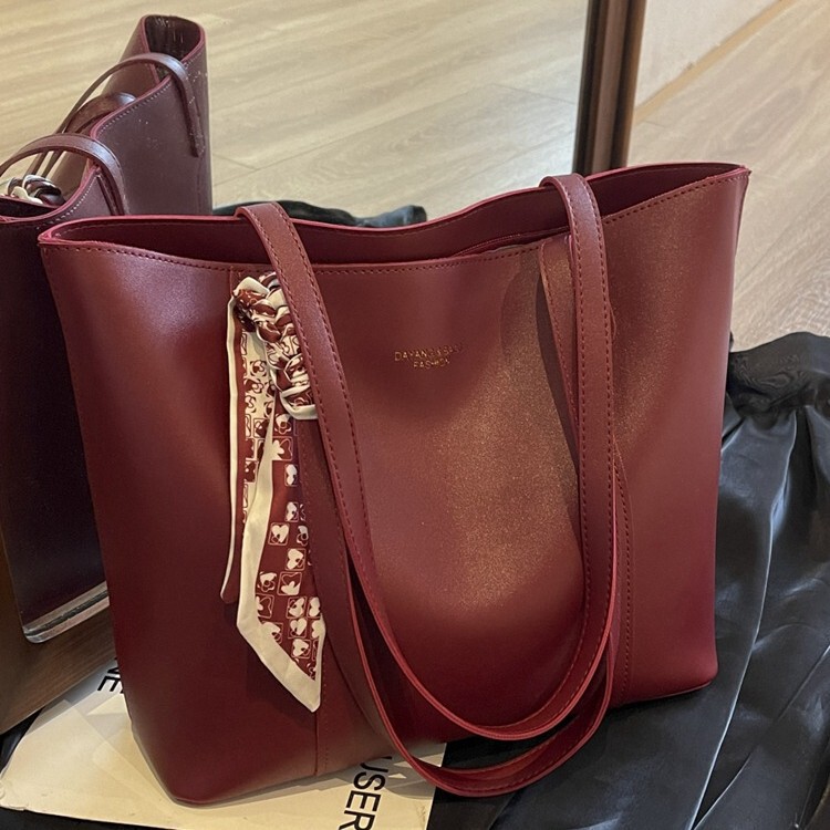 Red Large Bag for Women 2025 New Wedding Bag Wedding Bridal Bag High-End Large Capacity Shoulder Satchel Tote Bag