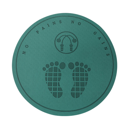 Thickened ropeless rope skipping mat, shock-absorbing and soundproofing, household children's indoor yoga mat, non-slip and shockproof 64cm skipping rope mat