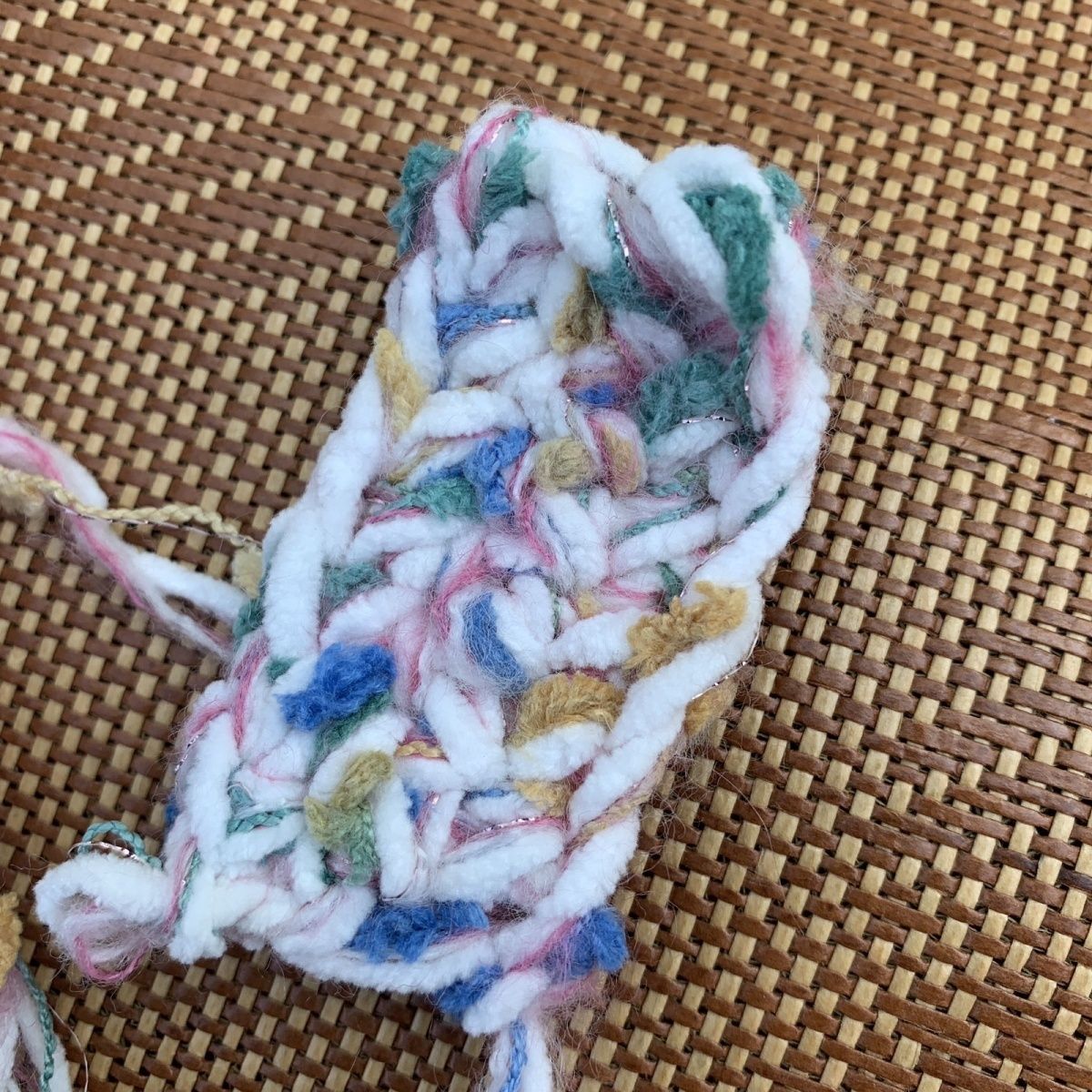 超柔  小清新 手混线织围巾 包包秋冬季新品纺织手织加粗手混线