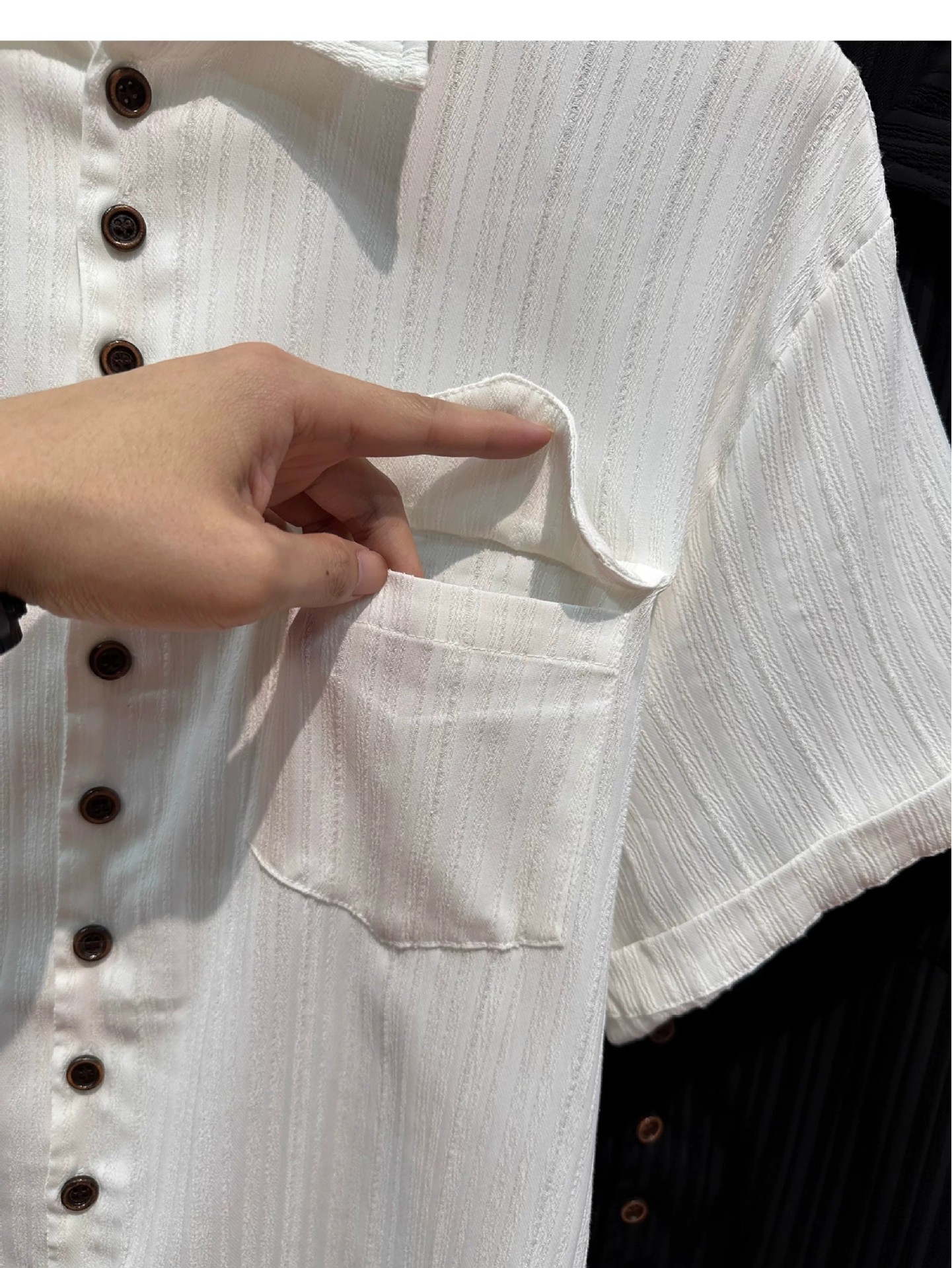 Men's Japanese Retro Style Draped Short Sleeve Shirt Summer Trendy Casual Loose Fit Cool And Stylish Thin Top_viptrois.com