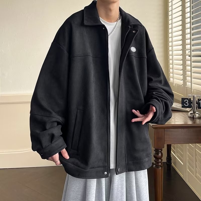 Tendencia 2024 letras chaqueta de manga larga estilo japonés Hong Kong ins camisa suelta chaqueta casual de verano para niños