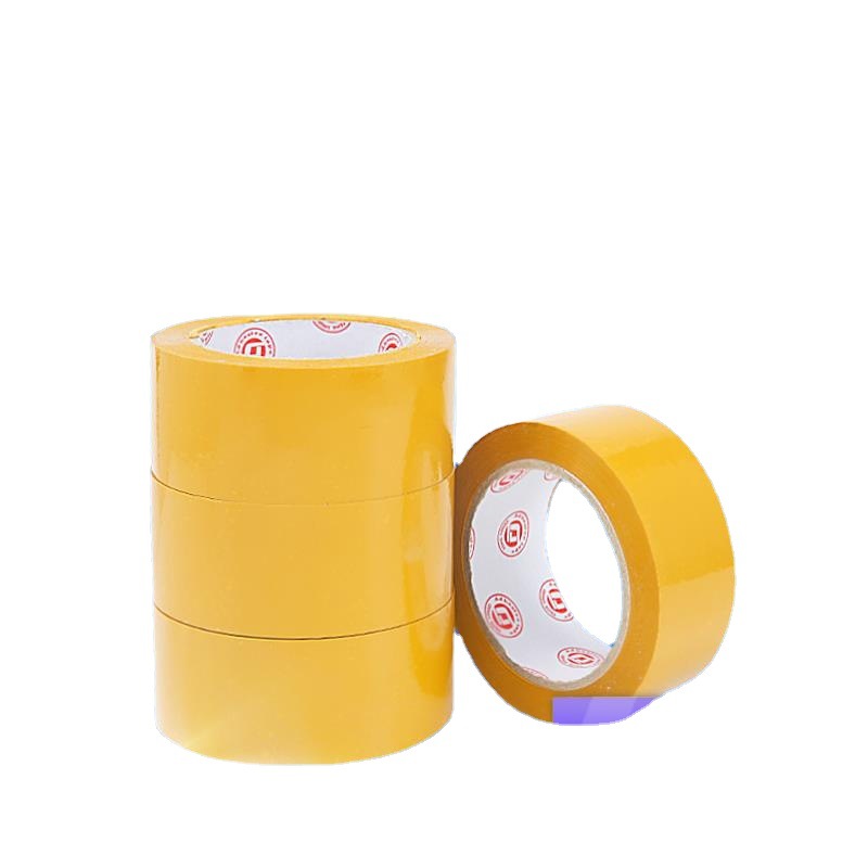 实力厂家直售 60MM宽封箱胶带打包透明胶带大量批发胶纸 米黄胶带