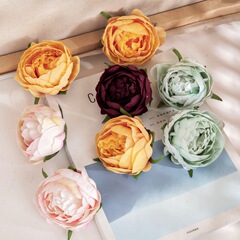 Manufacturer of Wholesale Artificial Peony Head Decorations, Wedding Artificial Flowers, Green Plants in INS Style, Cross-Border DY1-3339