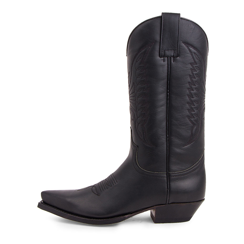 Men's and women's 35-48 embroidered pointed high-heeled Western cowboy boots overpainted boots for men and women_voghion.com