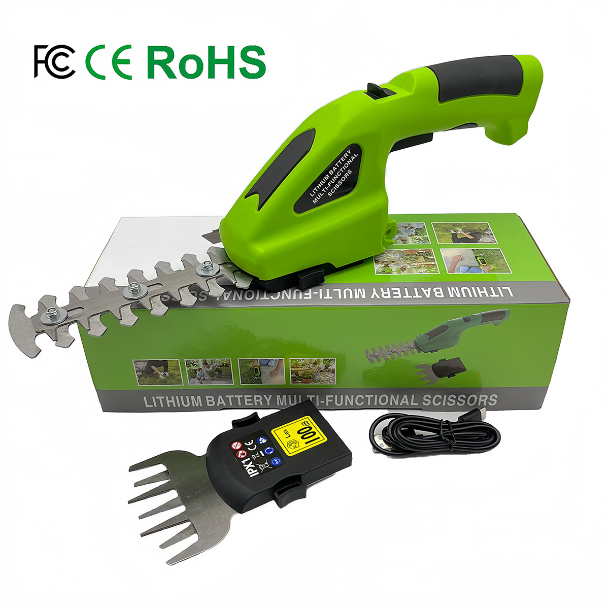 Cortasetos Inalámbrico de Litio Recargable, De Litio para Jardinería y Setos image 3